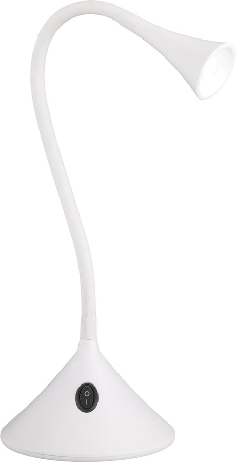 Rl live your light reality viper - bordlampe - skrivebordslampe - hvid - inkl. 1x SMD 3 W - fleksibel - velegnet til vægmontering