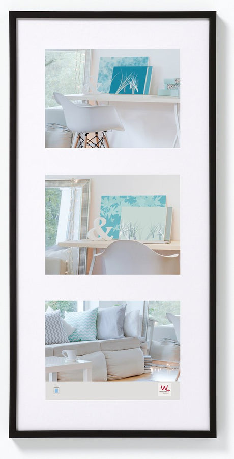 Walther new lifestyle - plastikgalleri - fotostørrelse 3x13x18 cm - sort