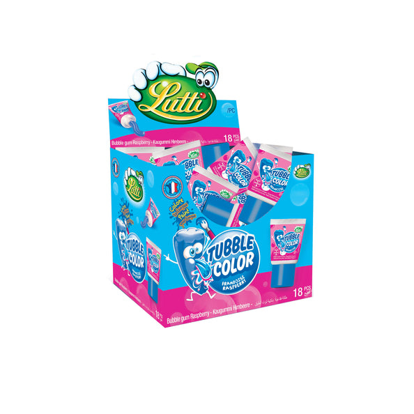 Lutti tubble gum tungemaler hindbærrør (36x 35gr)