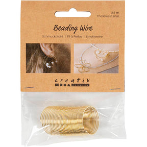 Creativ virksomhed https: www.cchobby.nl jewelry-wire-thickness-1-mm-gold-plated-2-50-m-1-box