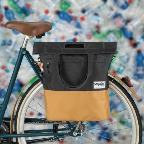 Urban Proof 20L cykelpose - Grå -Yellow - Unisex - Vandbestandigt - Genanvendt kæledyrsmateriale