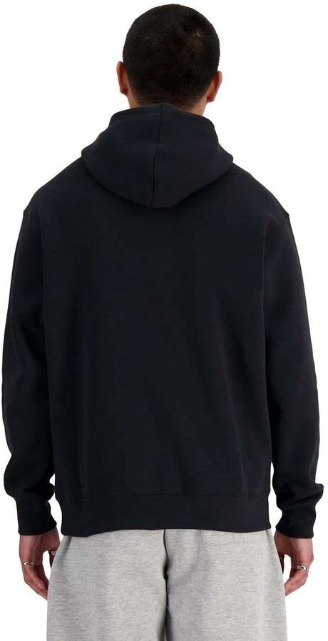 New balance sport essentials fleece hættetrøje herre sweater - sort