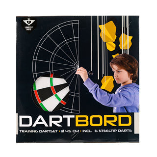 Engelhart langfelt dobbeltsidet dartskive inklusive 6 dartpile