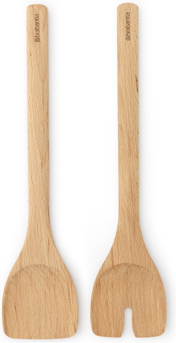Brabantia profil salatbestik - 2-delt - bøgetræ