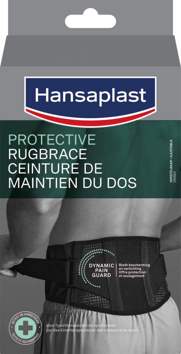 Elastoplast beskyttende sportsrygbøjle - lændbøjle - rygstøtte - justerbar - sort - 1 stk.