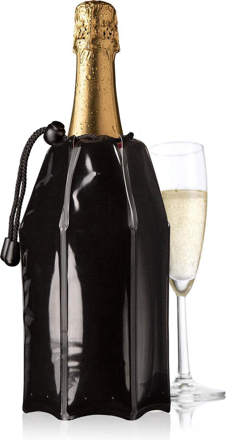 Vacuvin vacu vin champagnekoeler active 1 liter 15,5 x 21,5 cm zwart