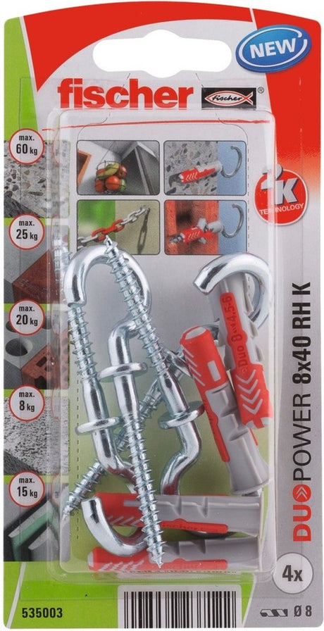 Fischer 535003 duopower 8 x 40 rh k nv stiksæt 40 mm 8 mm 1 sæt(er)