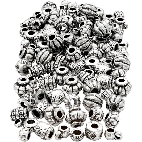 Creativ company bead mix, size 7-11 mm, hole size 3 mm, approx. 400 stk, 200 g 1 æske
