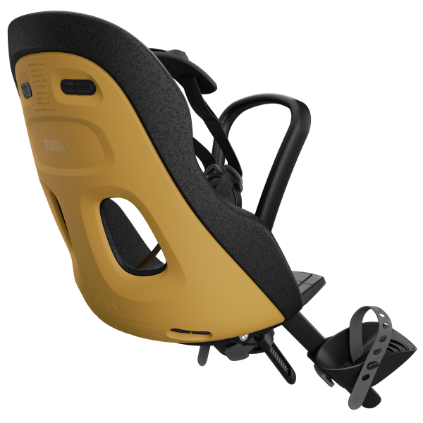 Thule yepp nexxt 2 mini - cykelsæde - forsæde - poleret gul