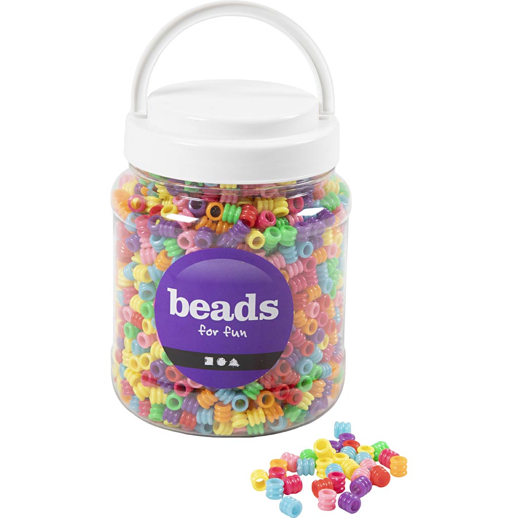 Https: www.cchobby.nl plastic-beads-mix-d-7-mm-hole size-3-mm-diverse-colors-265-gr-700-ml-1-box