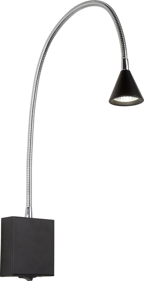 Lucide buddy - sengelampe væglampe - LED - 1x4w 4000k - sort