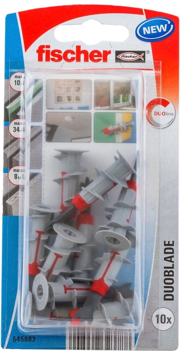Fischer 545683 duoblade k nv gipspladeprop 44 mm 1 sæt(er)