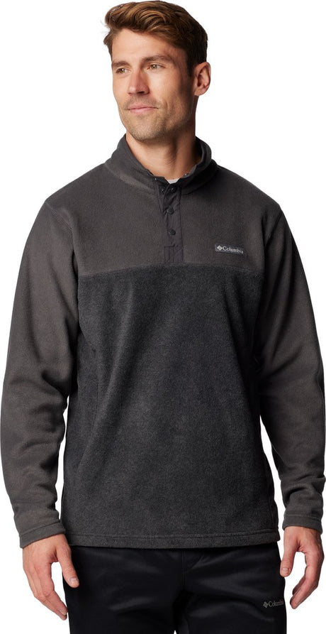 Columbia Steens Mountain™ Half Snap II udendørs sweater til mænd - trækulslyng, haj - størrelse XXL