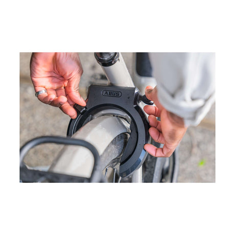 Abus Frame RingSlot 6950m R Xplus. Sikkerhedsniveau 9. med stort åbning af hjul