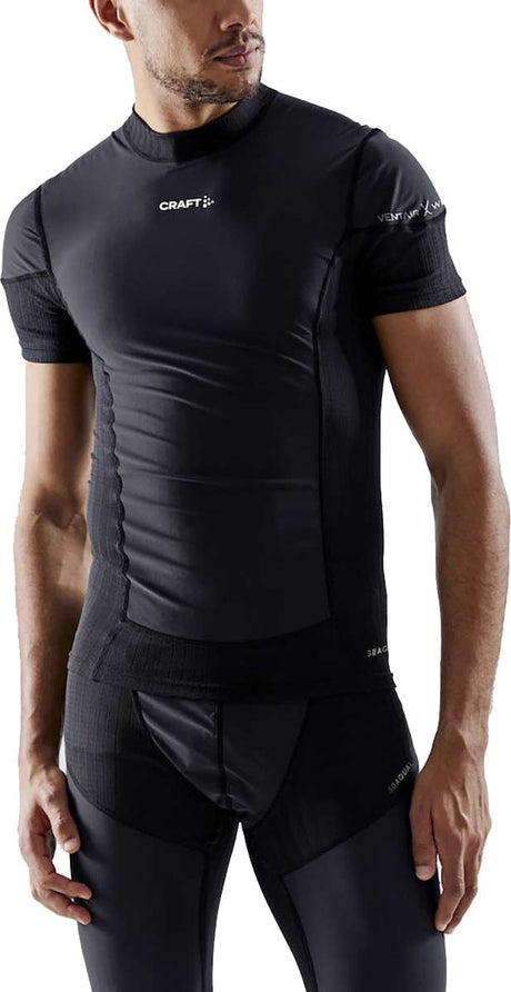 Craft active extreme x wind ss m herre termoskjorte - sort - granit