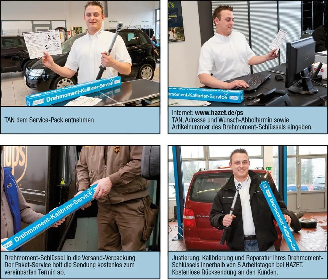 Hazet vedligeholdelsesservicepakke moment servicepakke sp10
