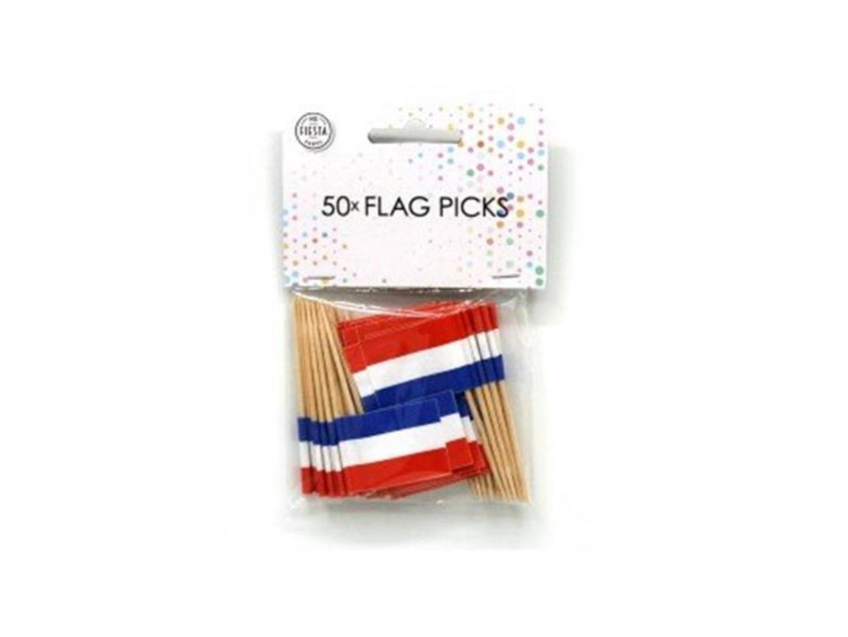 Globos flagsticks Holland pakke med 12x50 stk