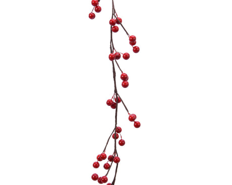 Decoris krans bær rød l130cm