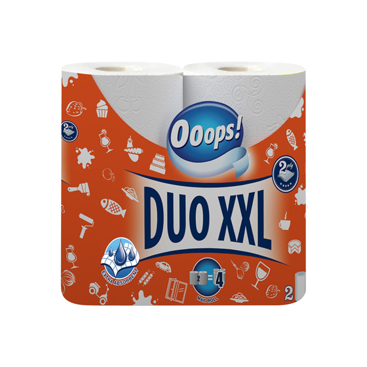 Ups! køkkenrulle xxl 2-lags pakke med 2 ruller
