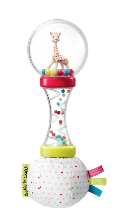Sophie the giraffe blød maracas rangle - babylegetøj - barselsgave - baby shower gave - i hvid gaveæske - fra 3 måneder - 6x6x17 cm