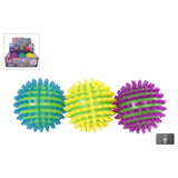 Hoppende kugle spikey med lys 9cm