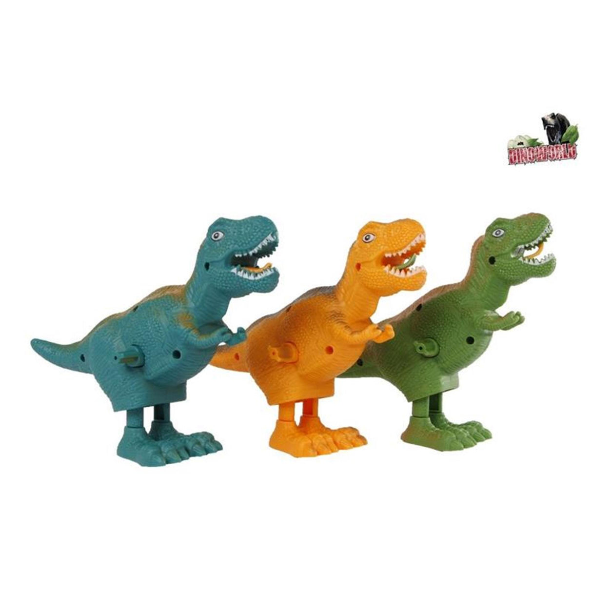 Dinoworld løbende t-rex med optræksmekanisme 16 cm