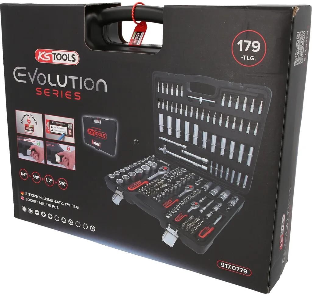Ks Tools Steckschlüsselsatz Evolution Topnøglesæt 179tlg.