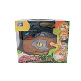 Dinoworld dinosaur hånddukke med damp lys og lyd 17cm