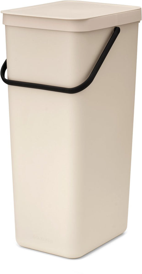 Brabantia sort go affaldsspand - 40 l - blød beige