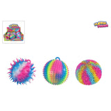 Pufferbold funky mania regnbue 18cm 3 assorteret