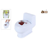 Poo toilet med tudevand, der sprøjter 10 cm