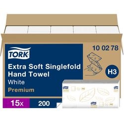 Tork premium hvidt håndklæde