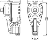 Hazet schlagschrauber 9012ptt slagskruetrækker 1 2 twin turbo 550nm