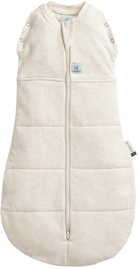 Ergopouch cocoon inbaker slaapzak - 2,5 tog - 2-in-1 slaapzak - combi slaapzak baby + inbakerslaapzak - slaapzakken -slaapzak 80cm - oatmeal marle