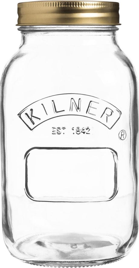 Kilner konserveringsglas med skruelåg - ø 9,5 cm 1 liter