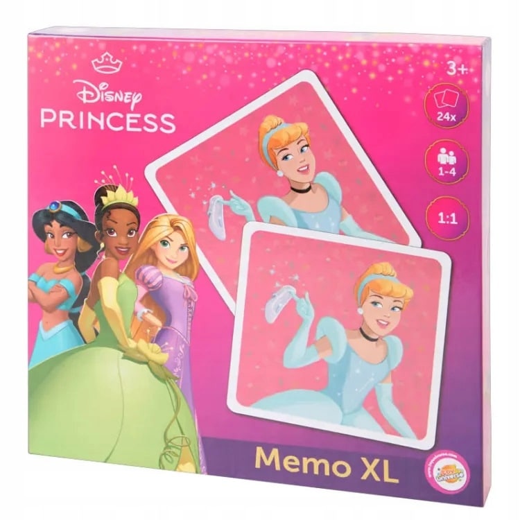 Intro til disney prinsesse memo spil xl 24 kort