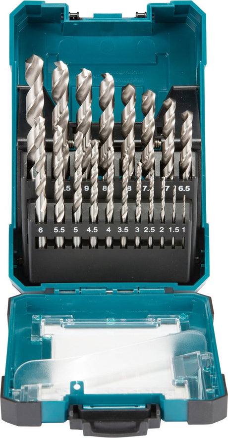 Makita d-67549 - boresæt - slebet højhastighedsstål (hss-g) - 19 stk.