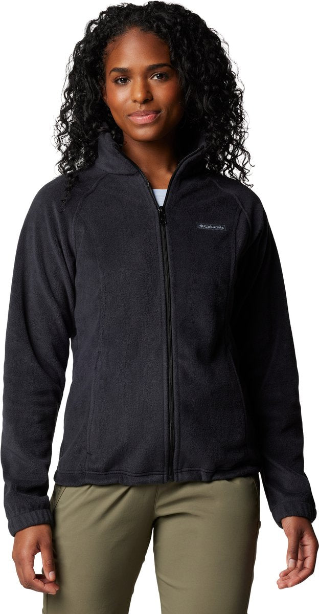 Columbia benton springs™ udendørs sweater til kvinder med fuld lynlås - sort