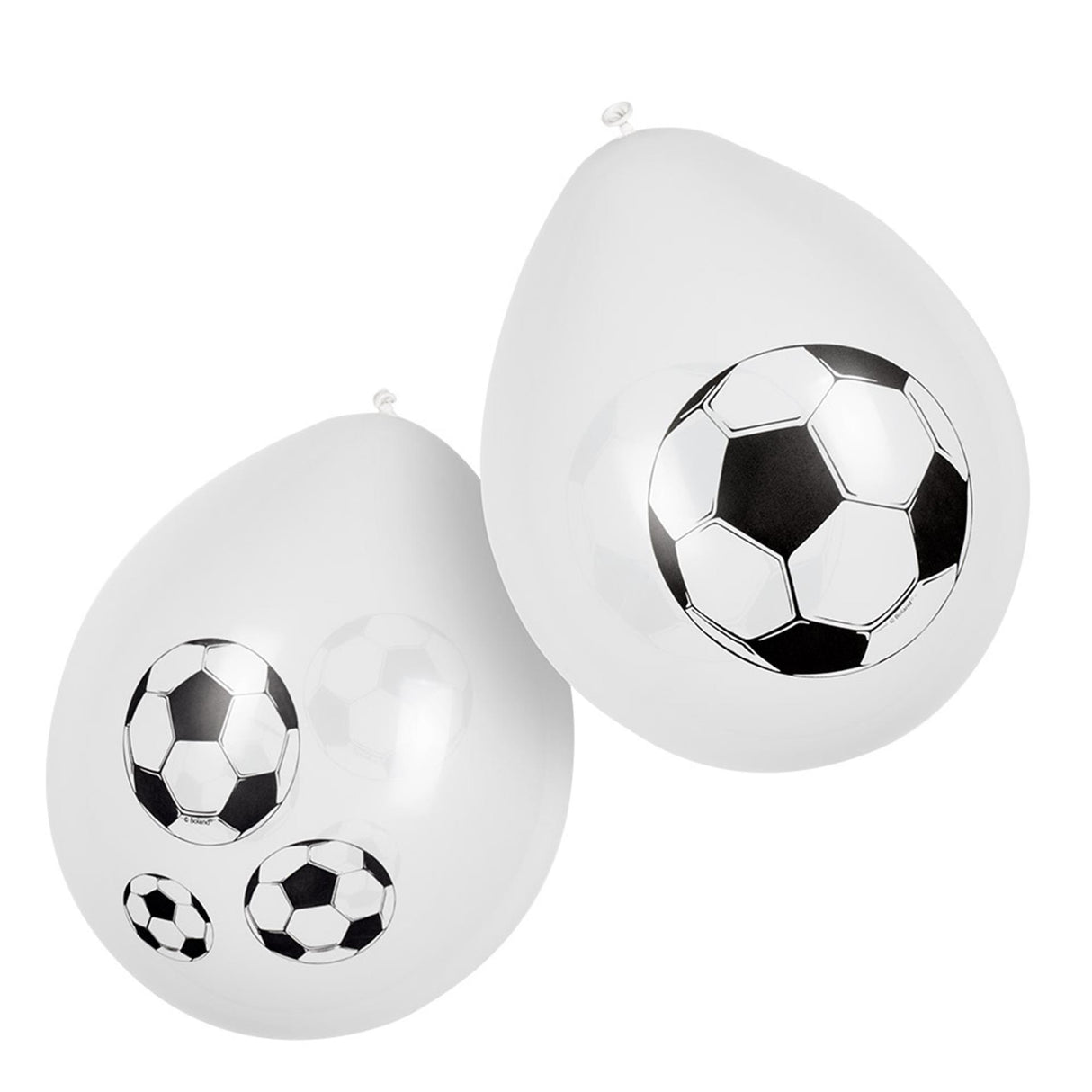 Boland latex balloner fodbold 25cm, 6 stk.