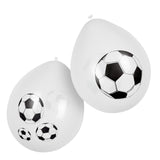 Boland latex balloner fodbold 25cm, 6 stk.