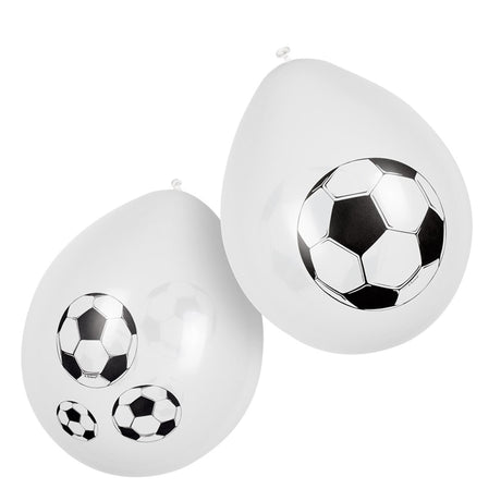 Boland latex balloner fodbold 25cm, 6 stk.