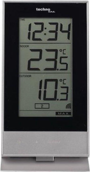 Technoline vejrstation ws 9900 - 85x166x56 mm - hvid - med 1 udendørs sensor - tl-ws9900