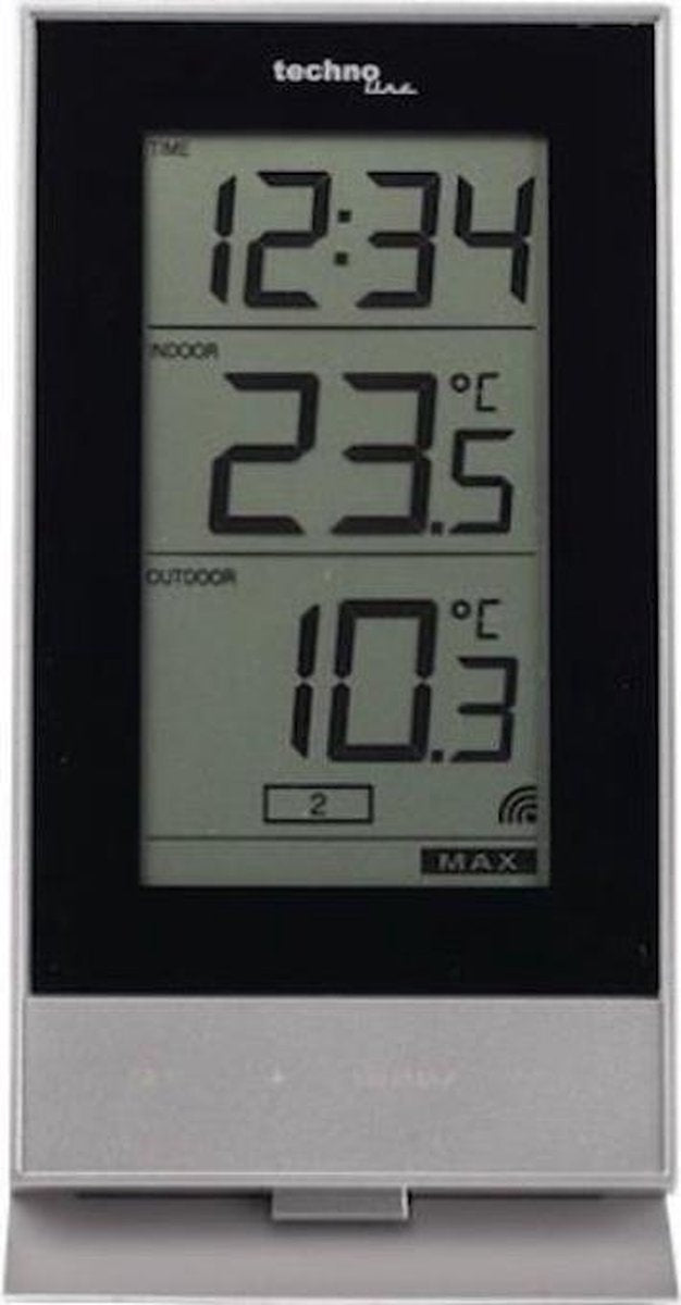 Technoline vejrstation ws 9900 - 85x166x56 mm - hvid - med 1 udendørs sensor - tl-ws9900
