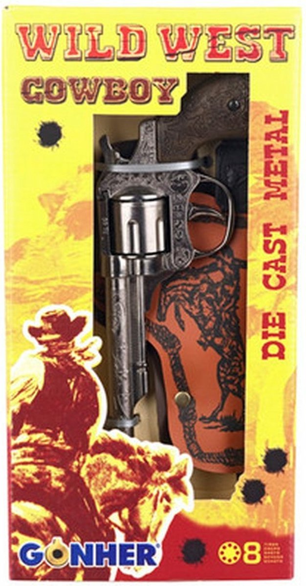 Gonher cowboy pistol med hylster