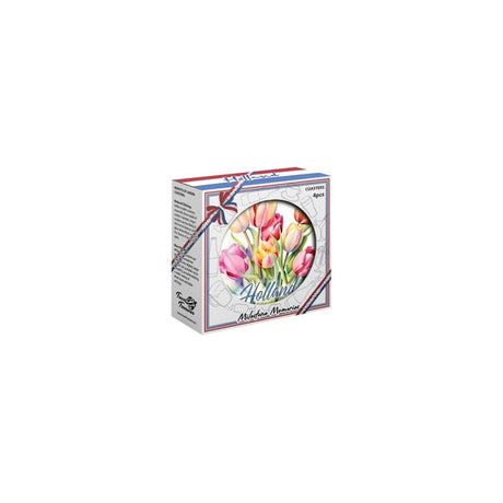 Onderzetters tulp ã˜10,3cm set a 4 stuks in doosje