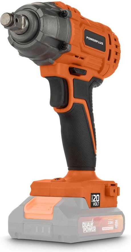 Powerplus dual power slagnøgle powdpo2100 - 20v - max. 180nm - ekskl. batterioplader