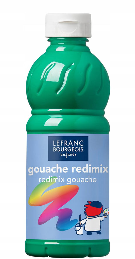 Lefranc bourgeois plakatmaling - strålende grøn 500ml