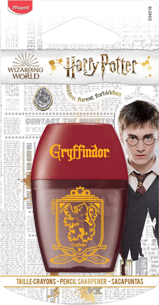 Maped office maped puntenslijper harry potter, kunststof, rood