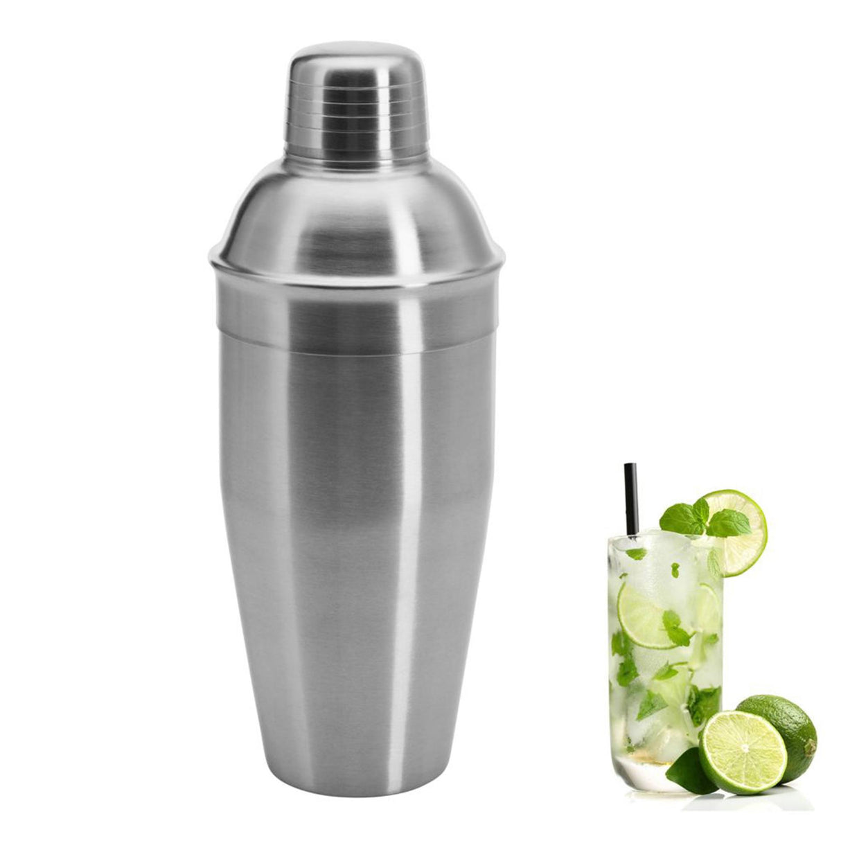 Westmark cocktail shaker - rustfrit stål - 750ml 9x9x23,5cm
