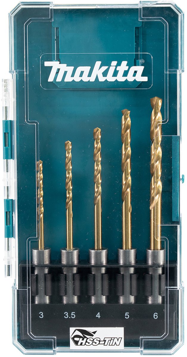 Makita sds-plus metalbor sæt 5 dele - e-15132